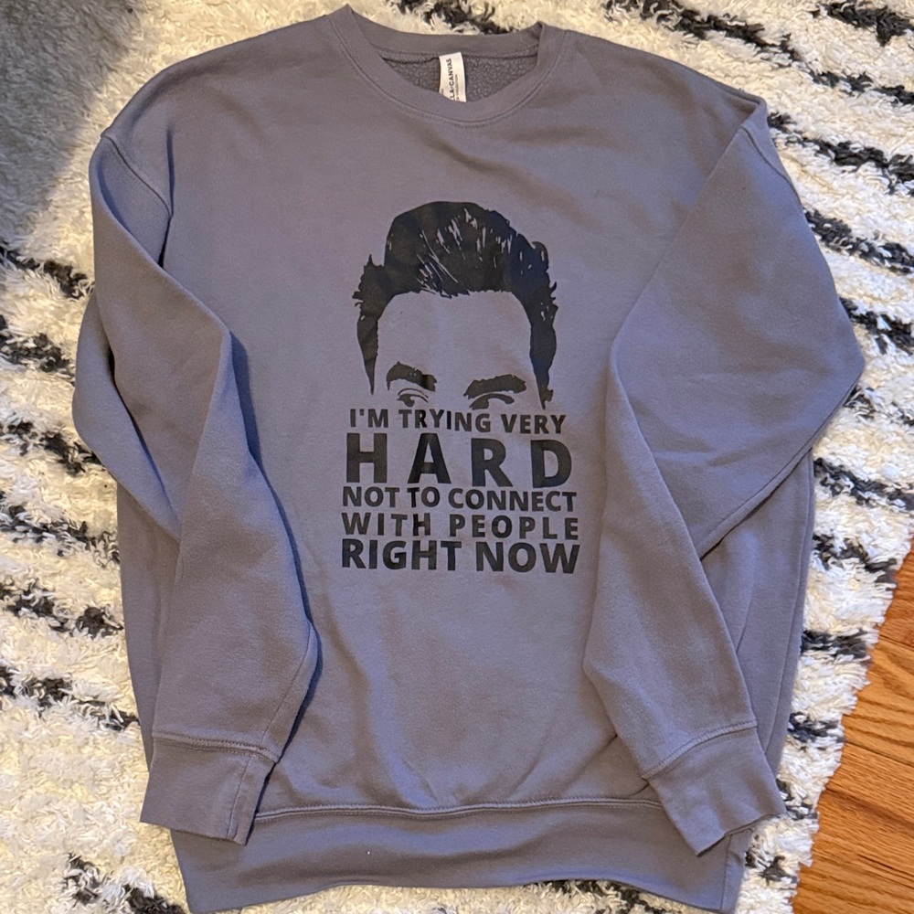 Bella Canvas Gray Graphic Crewneck Sweater